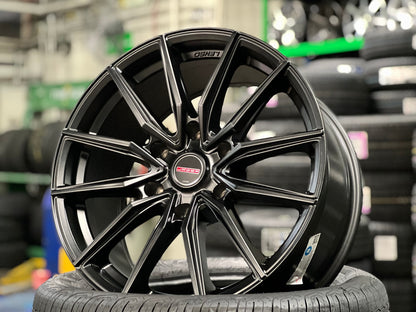 New 18X8.5 ET40 Lenso Jager Onix Rim (4 wheel) Matt Black 6X139.7