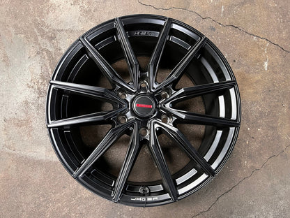 New 18X8.5 ET40 Lenso Jager Onix Rim (4 wheel) Matt Black 6X139.7