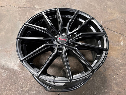 New 18X8.5 ET40 Lenso Jager Onix Rim (4 wheel) Matt Black 6X139.7