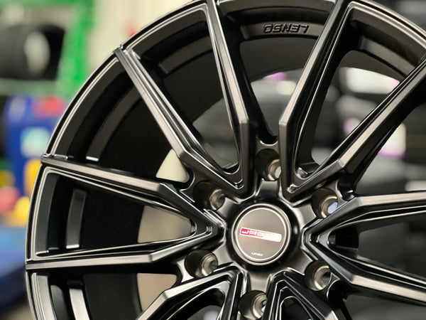 New 18X8.5 ET40 Lenso Jager Onix Rim (4 wheel) Matt Black 6X139.7