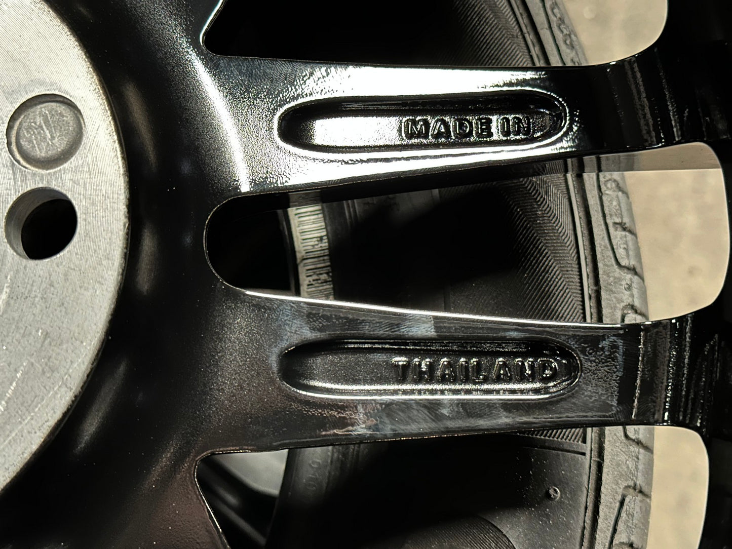 New 17X7 ET40 Lenso Jager Quinta Rim (4 wheel) Gloss Black 5X114.3