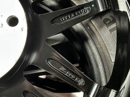 New 17X7 ET40 Lenso Jager Quinta Rim (4 wheel) Gloss Black 5X114.3