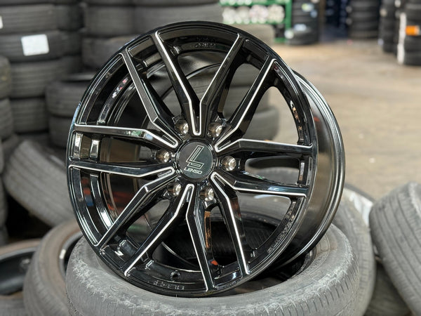 New 18X9 ET20 Lenso Jager Quinta Rim (4 wheel) Gloss Black 6X139.7