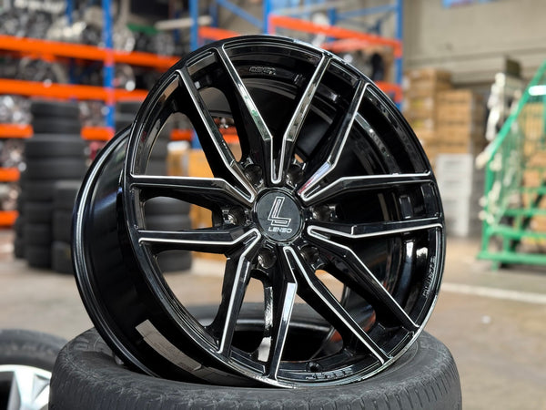 New 18X9 ET20 Lenso Jager Quinta Rim (4 wheel) Gloss Black 6X139.7