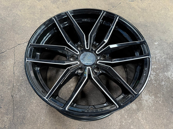 New 18X9 ET20 Lenso Jager Quinta Rim (4 wheel) Gloss Black 6X139.7