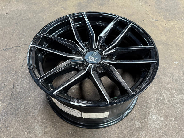 New 18X9 ET20 Lenso Jager Quinta Rim (4 wheel) Gloss Black 6X139.7