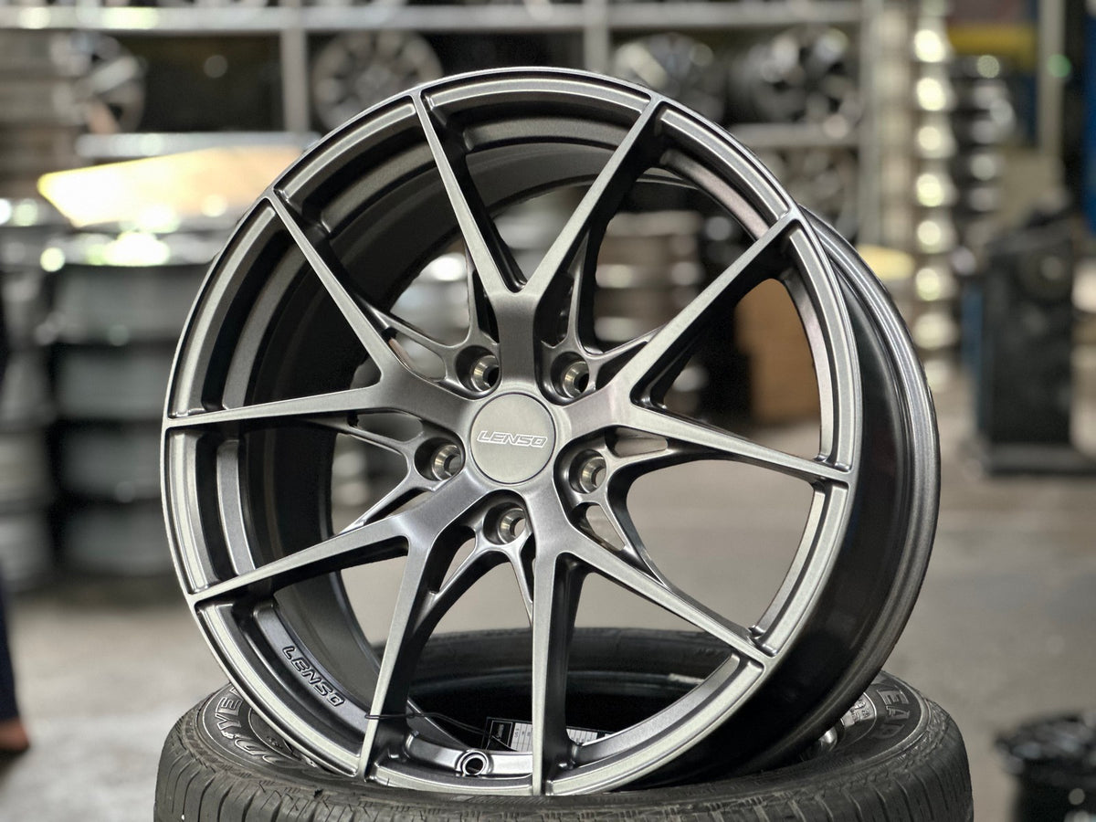New 18X8.5 ET42 Lenso JD2 Rim (4 wheel) Matt Gunmetal 5X114.3