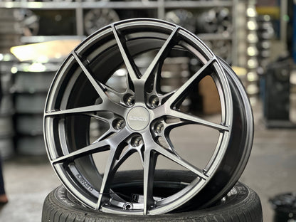 New 18X8.5 ET42 Lenso JD2 Rim (4 wheel) Matt Gunmetal 5X114.3