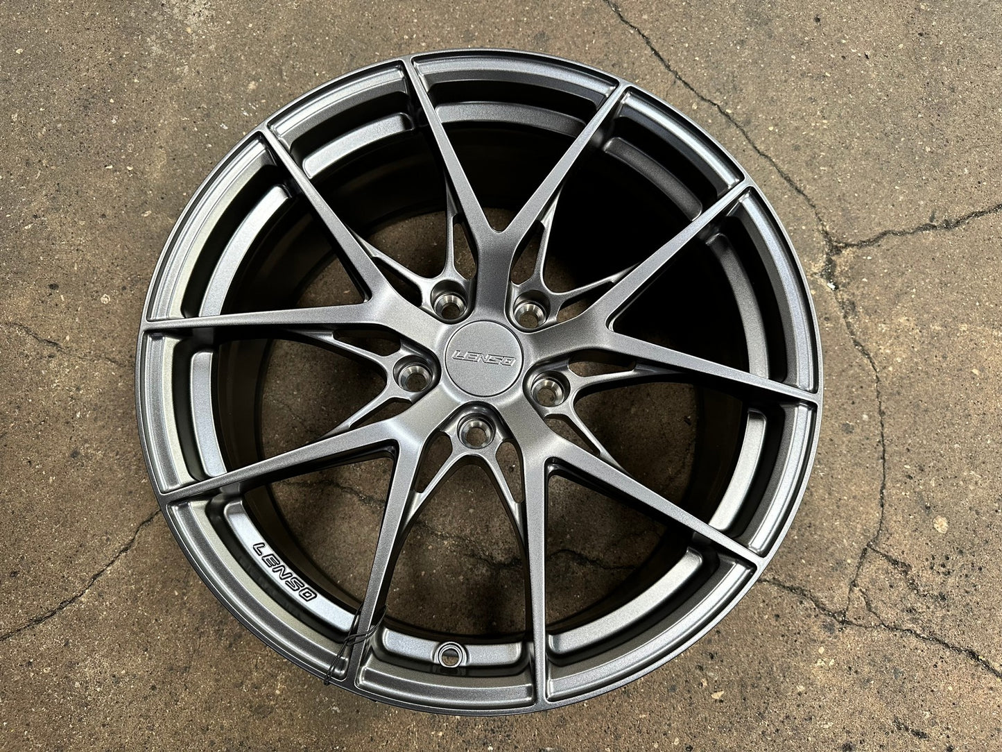 New 18X8.5 ET42 Lenso JD2 Rim (4 wheel) Matt Gunmetal 5X114.3