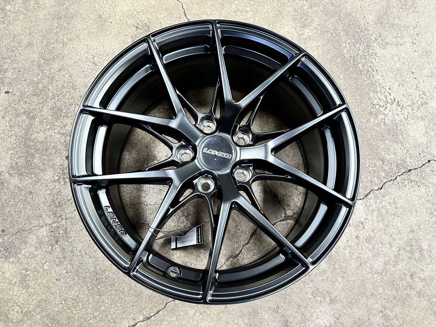 New 17X8 ET38 Lenso JD2 Dyna Rim (4 wheel) Matt Black 5X114.3