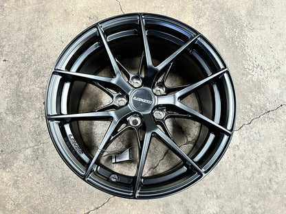 New 17X8 ET38 Lenso JD2 Dyna Rim (4 wheel) Matt Black 5X114.3