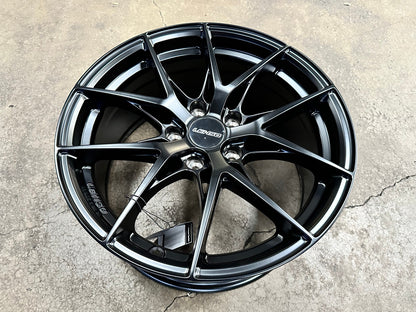 New 17X8 ET38 Lenso JD2 Dyna Rim (4 wheel) Matt Black 5X114.3