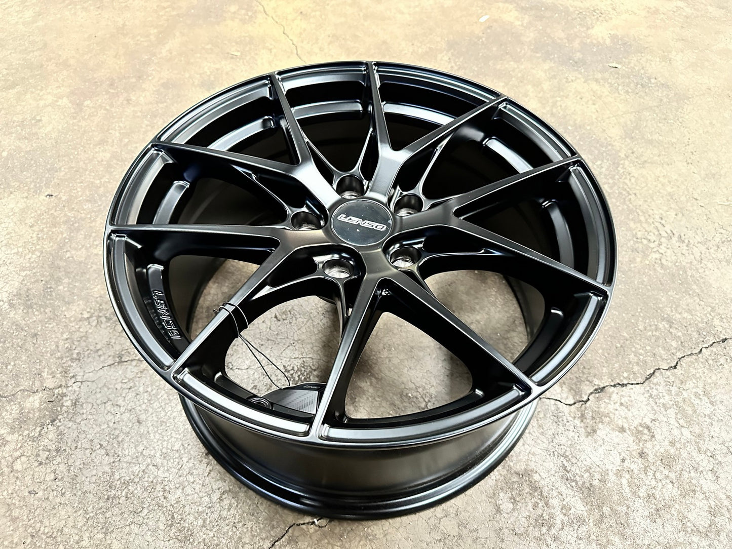 New 17X8 ET38 Lenso JD2 Dyna Rim (4 wheel) Matt Black 5X114.3