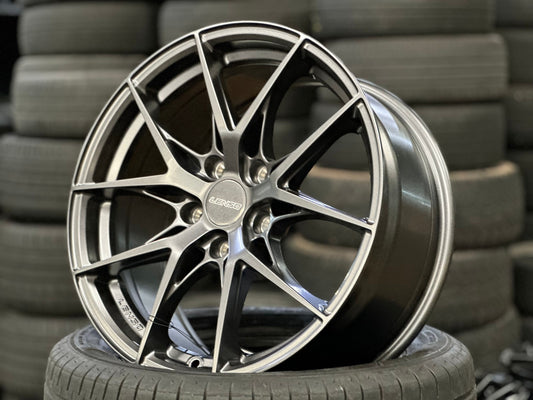 New 17X8 ET38 Lenso JD2 Dyna Rim (4 wheel) Matt Gunmetal 5X114.3