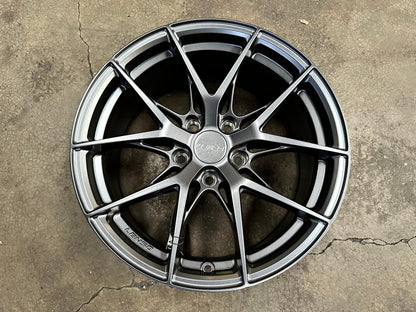 New 17X8 ET38 Lenso JD2 Dyna Rim (4 wheel) Matt Gunmetal 5X114.3