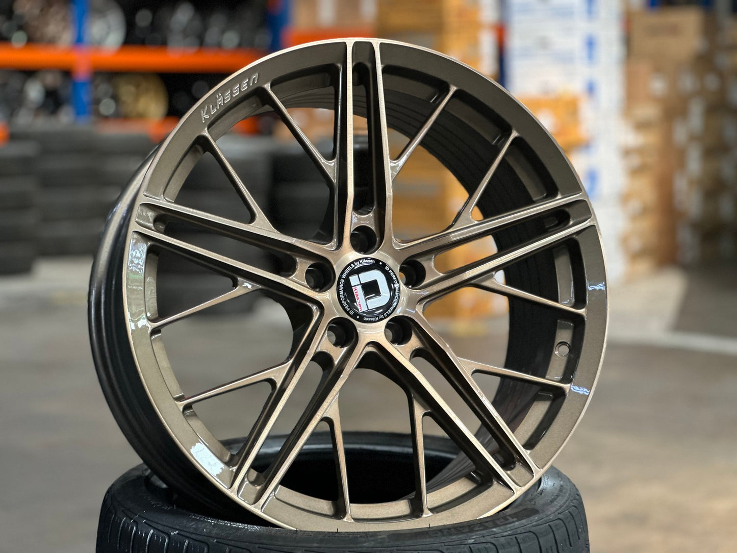 New 19X8.5 ET40 Klassen ID F53R Rim (4 wheel) Gloss Gunmetal 5X108
