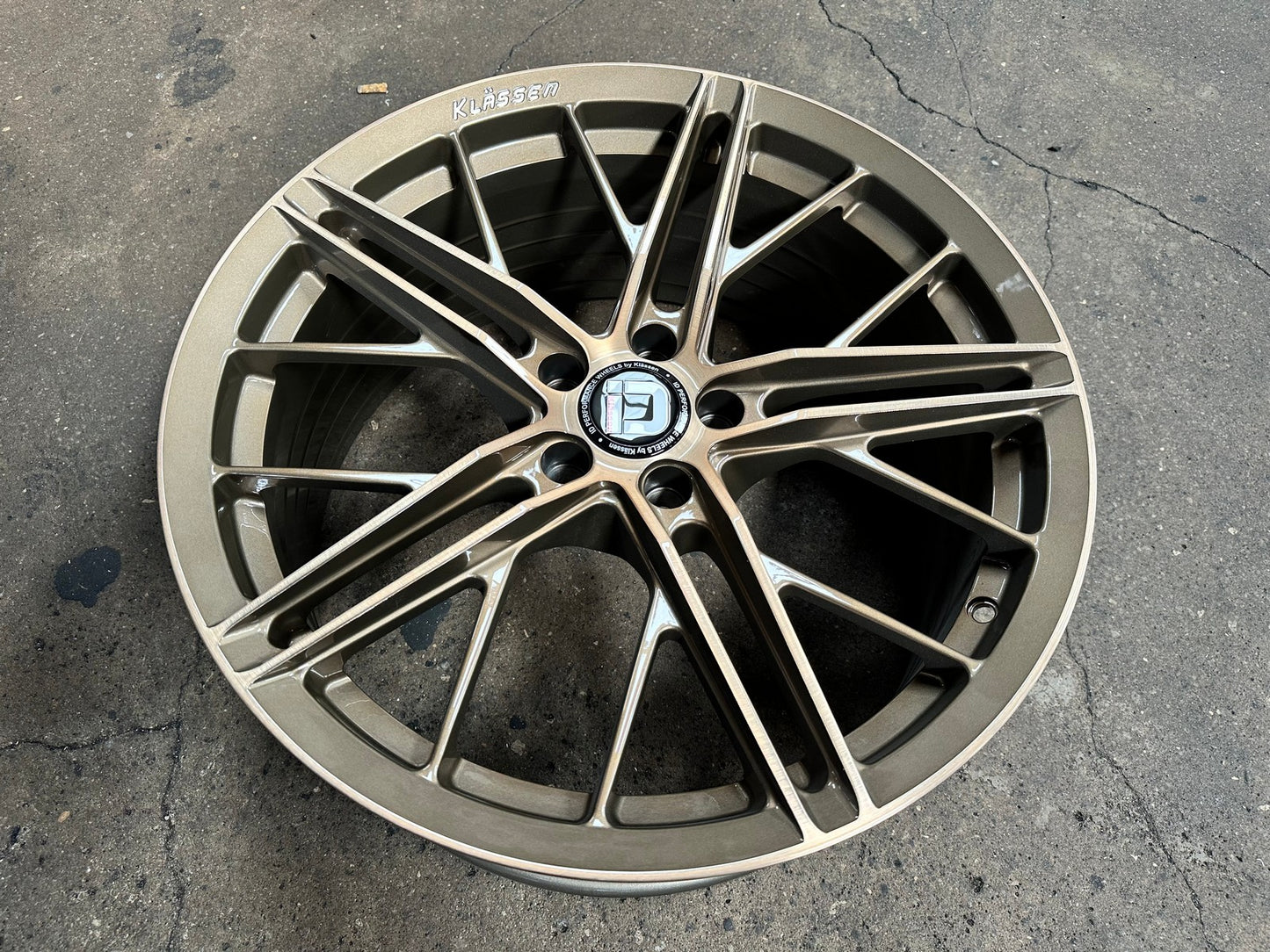 New 19X8.5 ET40 Klassen ID F53R Rim (4 wheel) Gloss Gunmetal 5X108