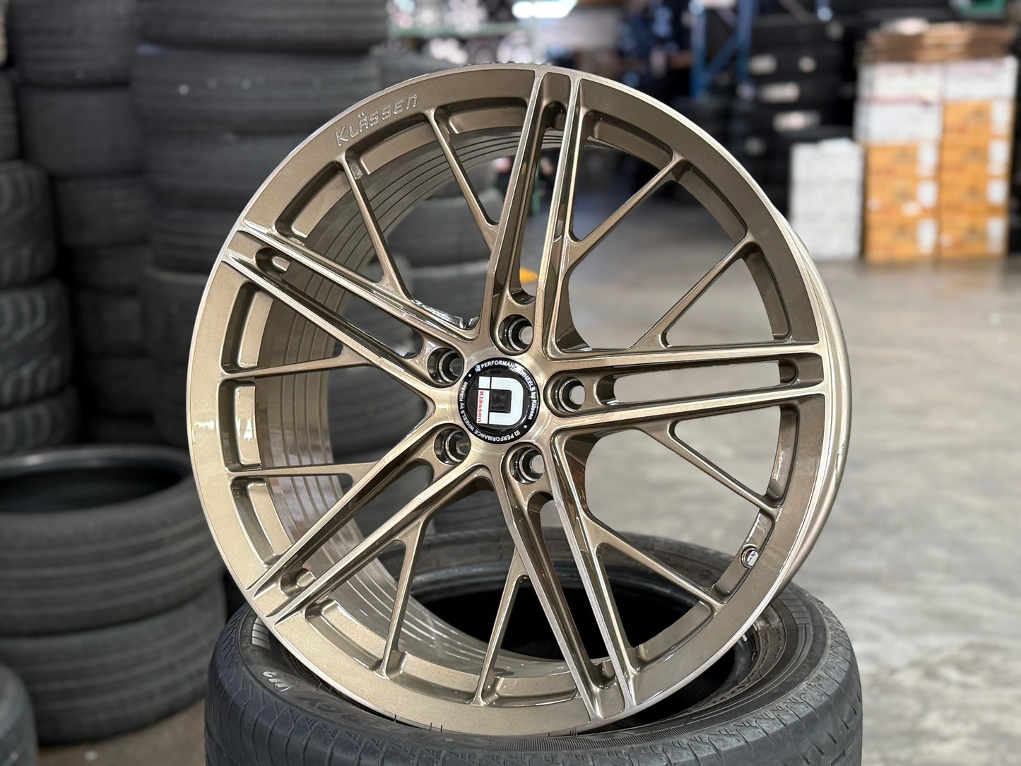 New 19X8.5 ET25 Klassen ID F53R Rim (4 wheel) Gloss Gunmetal 5X112