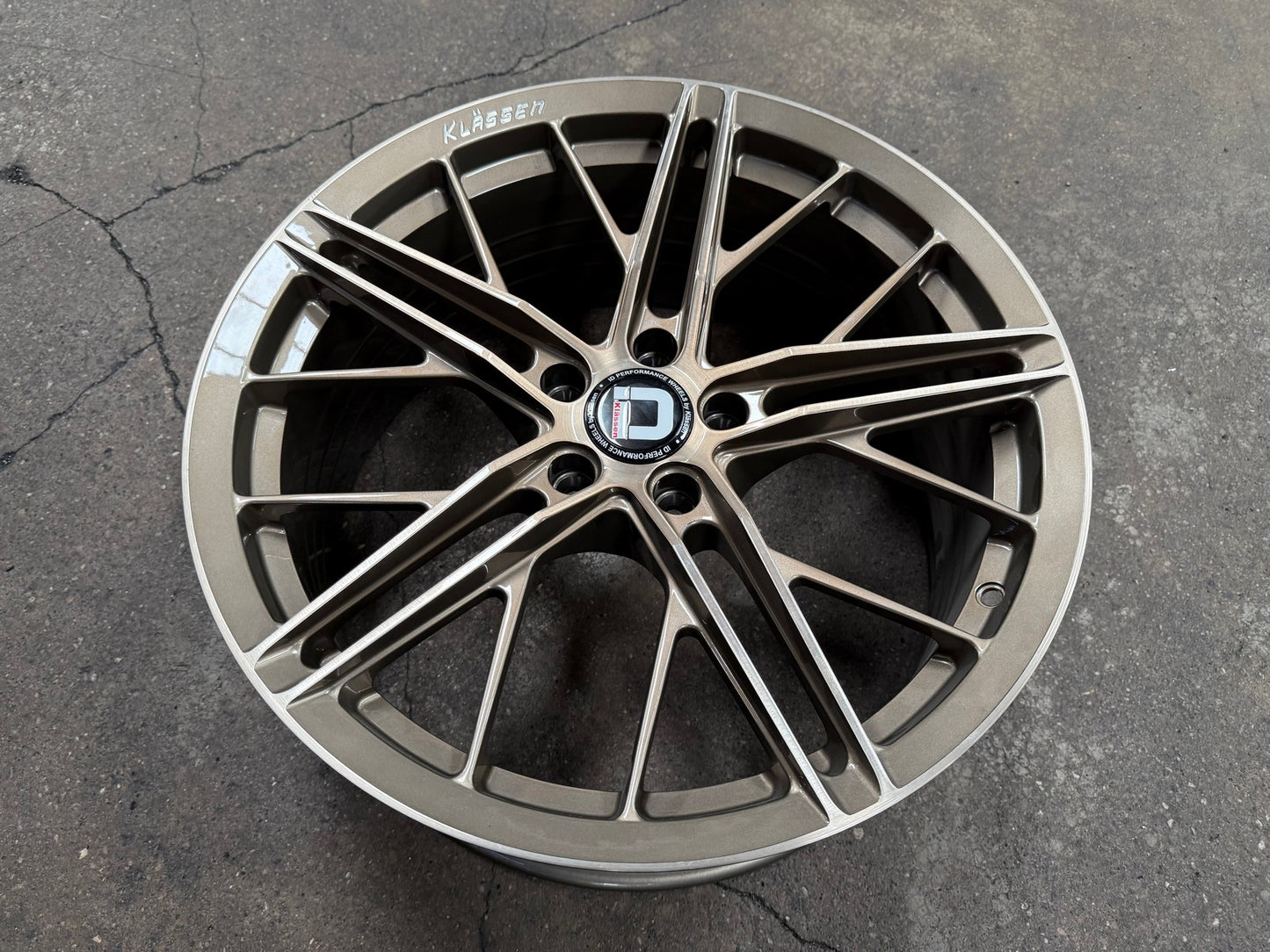 New 19X8.5 ET25 Klassen ID F53R Rim (4 wheel) Gloss Gunmetal 5X112