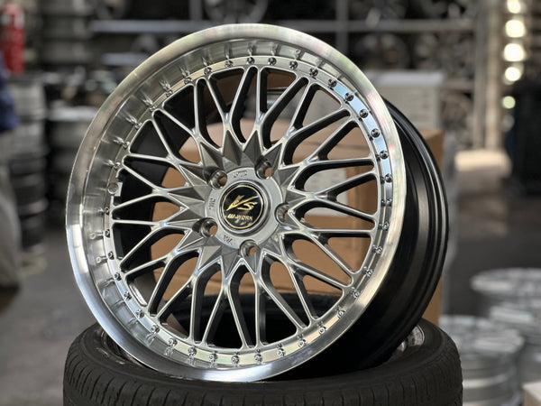 New 18X8.5 ET35 Work DesignRim (4 wheel) Hyper Black 5X120