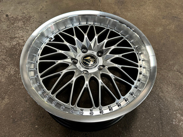 New 18X8.5 ET35 Work DesignRim (4 wheel) Hyper Black 5X120