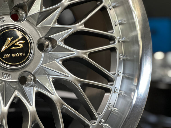 New 18X8.5 ET35 Work DesignRim (4 wheel) Hyper Black 5X120