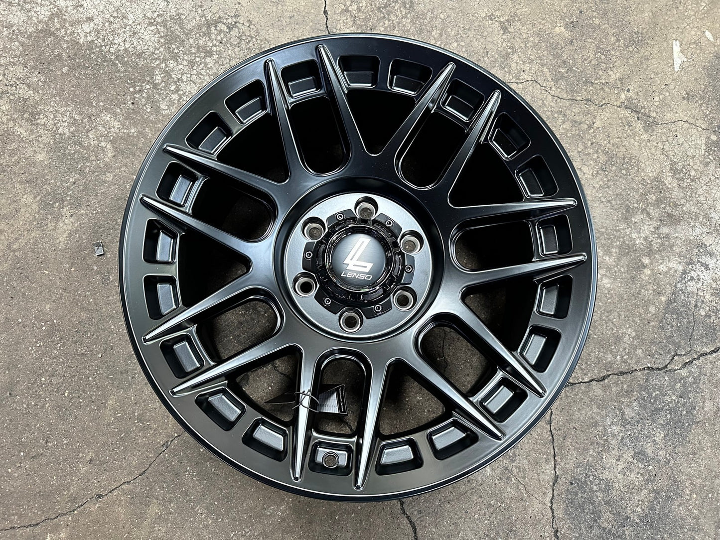 New 18X9 ET18 Lenso M1GRim (4 wheel) Matt Black 6X139.7