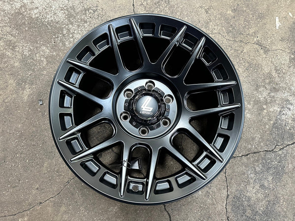 New 18X9 ET18 Lenso M1GRim (4 wheel) Matt Black 6X139.7