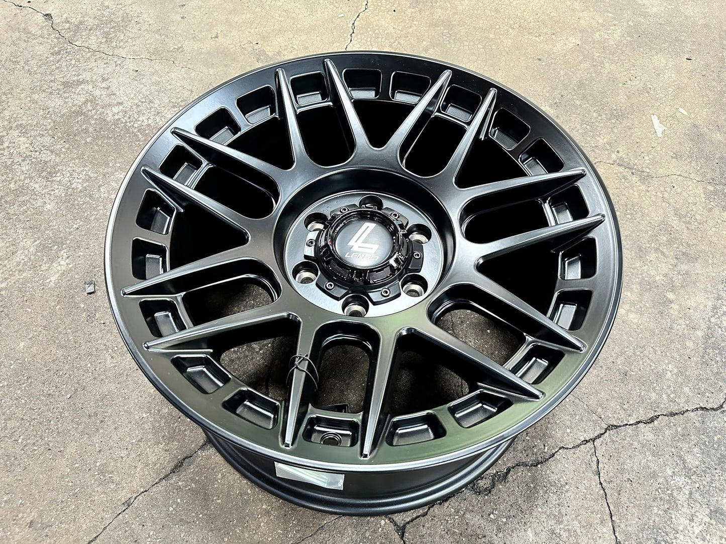 New 18X9 ET18 Lenso M1GRim (4 wheel) Matt Black 6X139.7