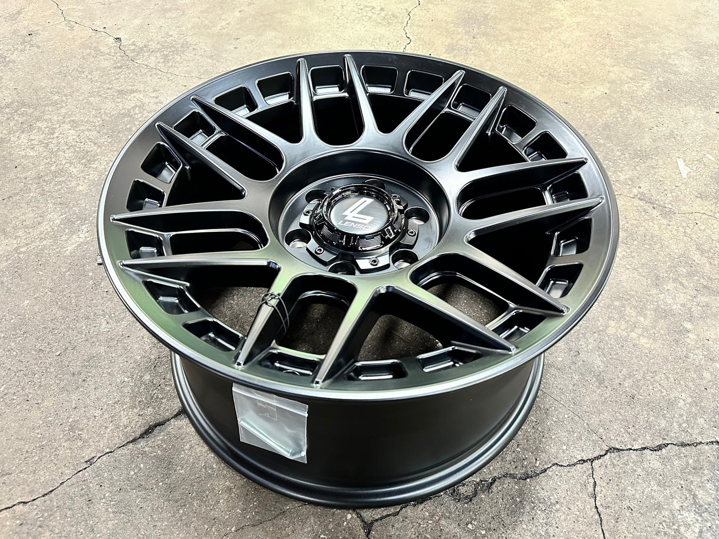 New 18X9 ET18 Lenso M1GRim (4 wheel) Matt Black 6X139.7