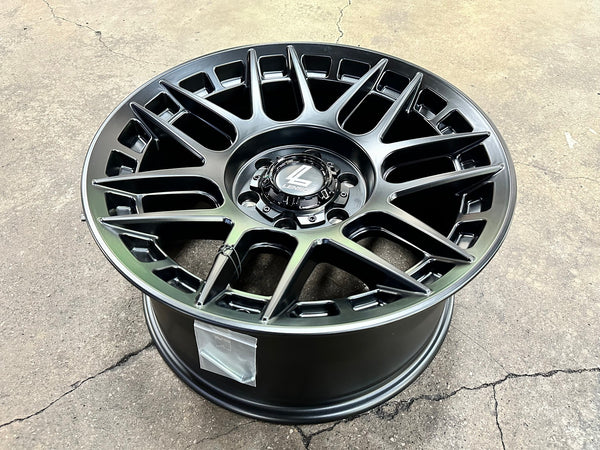 New 18X9 ET18 Lenso M1GRim (4 wheel) Matt Black 6X139.7