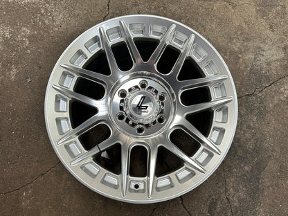 New 18X9 ET18 Lenso M1GRim (4 wheel) Gloss Silver 6X139.7