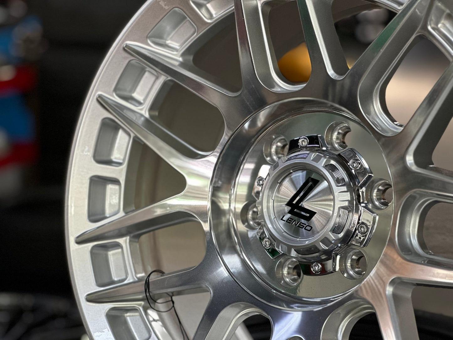 New 18X9 ET18 Lenso M1GRim (4 wheel) Gloss Silver 6X139.7