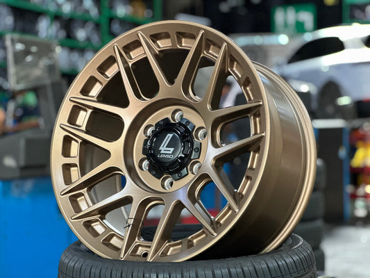 New 18X9 ET18 Lenso M1GRim (4 wheel) Matt Bronze 6X139.7