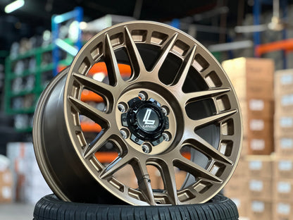 New 18X9 ET18 Lenso M1GRim (4 wheel) Matt Bronze 6X139.7