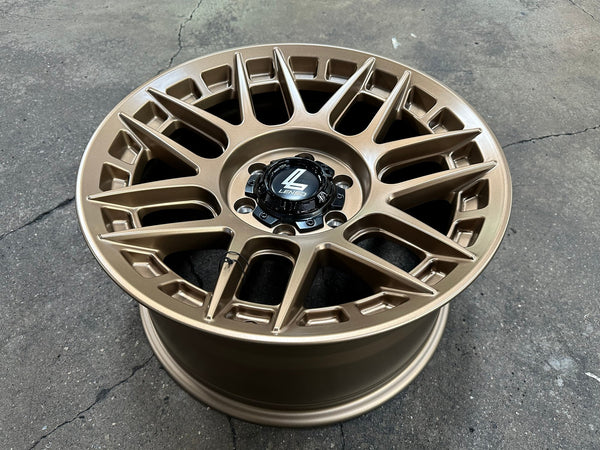 New 18X9 ET18 Lenso M1GRim (4 wheel) Matt Bronze 6X139.7