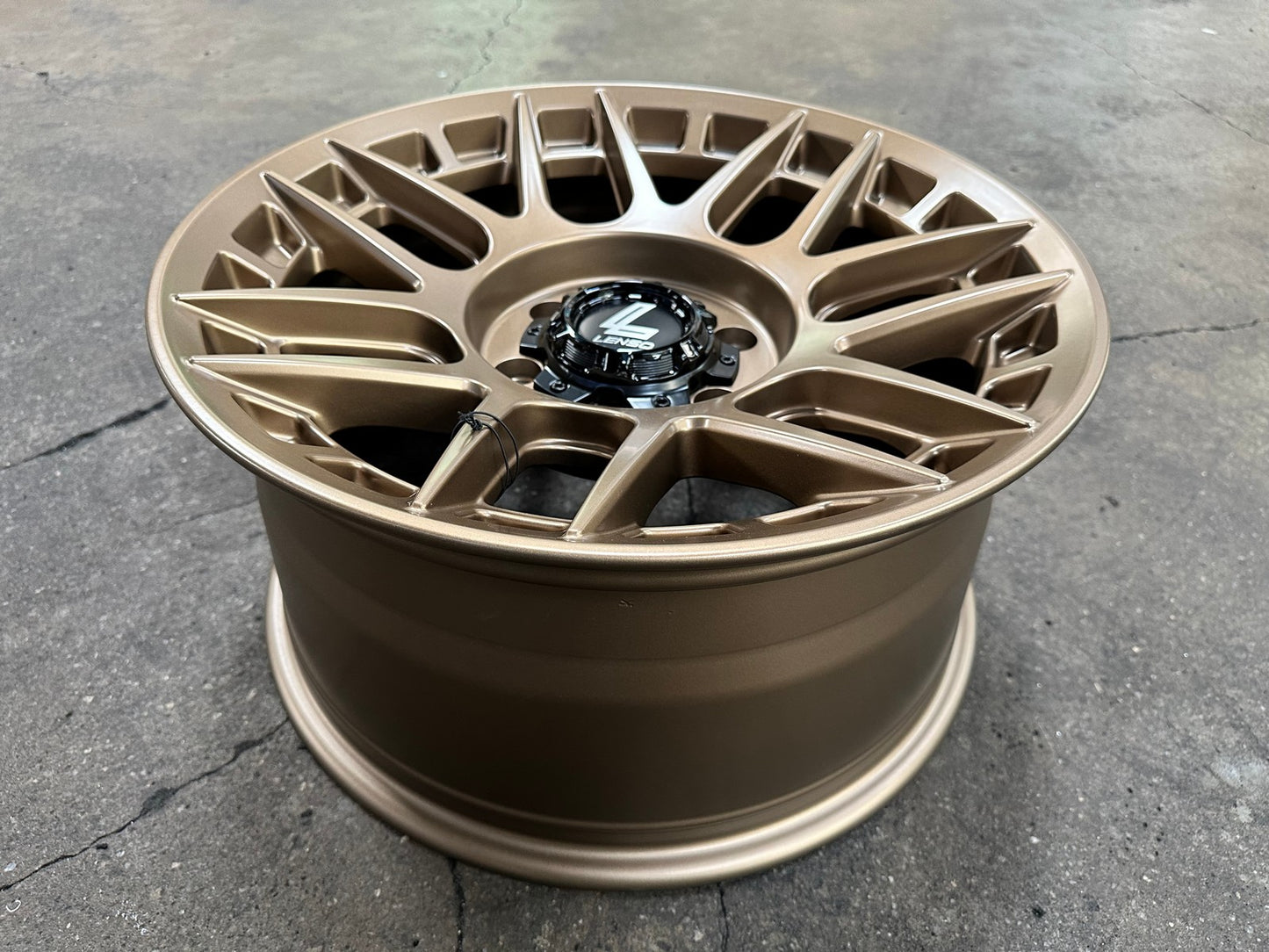 New 18X9 ET18 Lenso M1GRim (4 wheel) Matt Bronze 6X139.7