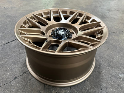 New 18X9 ET18 Lenso M1GRim (4 wheel) Matt Bronze 6X139.7