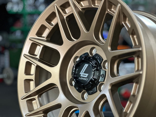 New 18X9 ET18 Lenso M1GRim (4 wheel) Matt Bronze 6X139.7