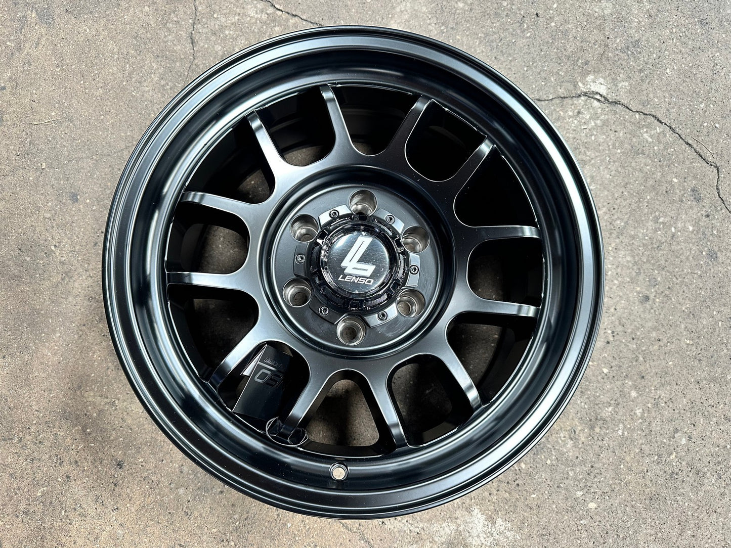 New 17X8.5 ET-6 Lenso M1J Rim (4 wheel) Matt Black 6X139.7