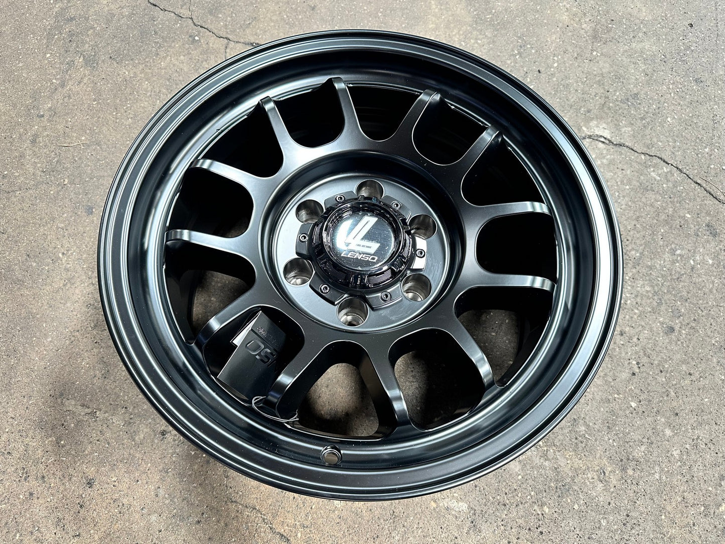New 17X8.5 ET-6 Lenso M1J Rim (4 wheel) Matt Black 6X139.7