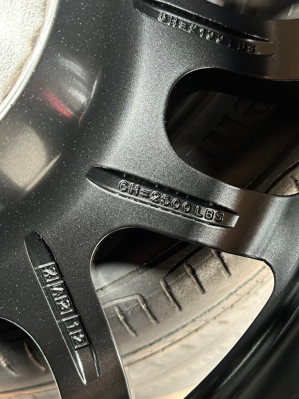 New 17X8.5 ET-6 Lenso M1J Rim (4 wheel) Matt Black 6X139.7