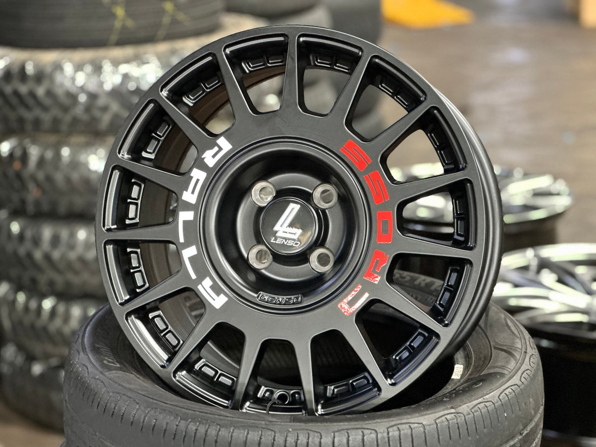 New 16X7 ET40 Lenso M1K Rim (4 wheel) Matt Black 4X100