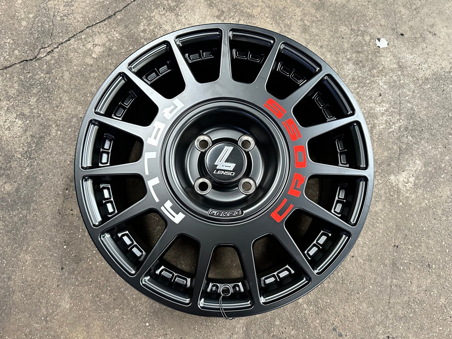 New 16X7 ET40 Lenso M1K Rim (4 wheel) Matt Black 4X100