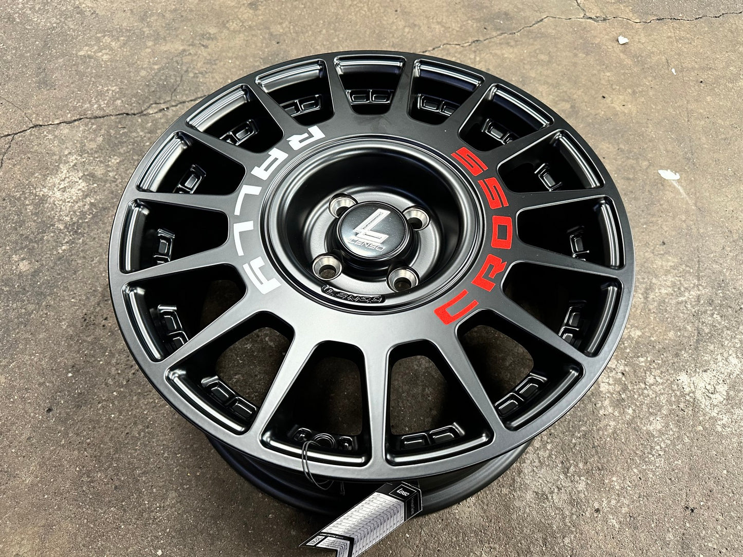 New 16X7 ET40 Lenso M1K Rim (4 wheel) Matt Black 4X100