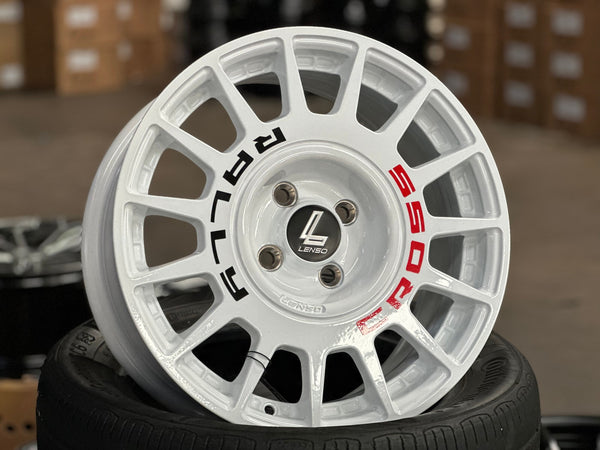 New 16X7 ET40 Lenso M1K Rim (4 wheel) Gloss White 4X100