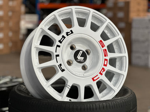 New 16X7 ET40 Lenso M1K Rim (4 wheel) Gloss White 4X100