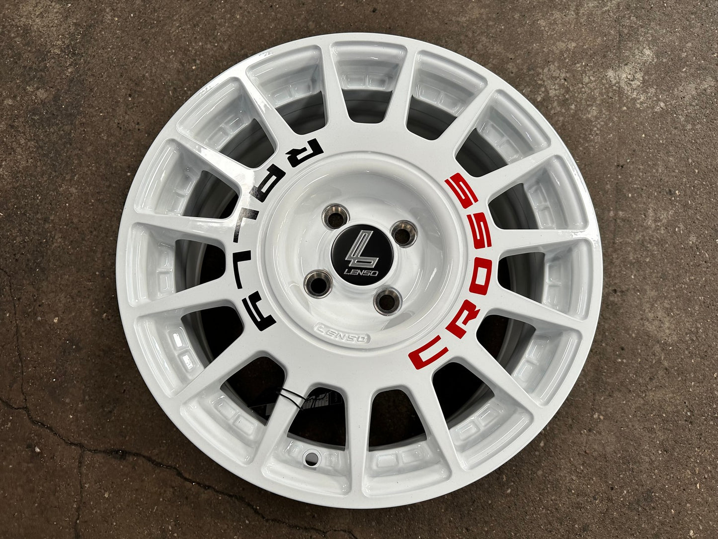 New 16X7 ET40 Lenso M1K Rim (4 wheel) Gloss White 4X100