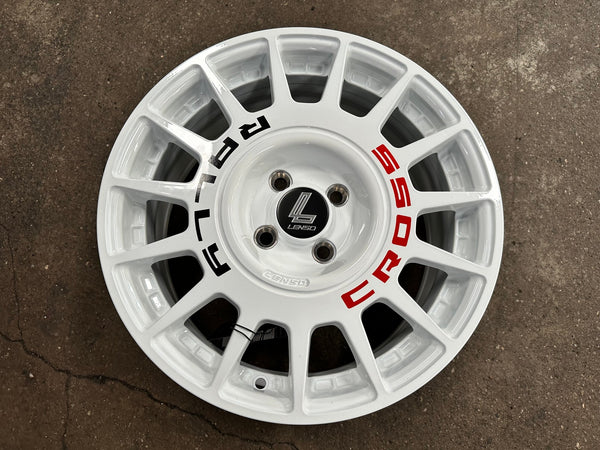 New 16X7 ET40 Lenso M1K Rim (4 wheel) Gloss White 4X100