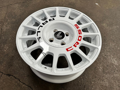 New 16X7 ET40 Lenso M1K Rim (4 wheel) Gloss White 4X100